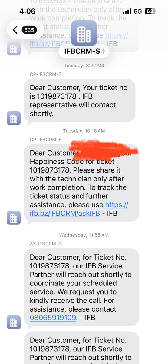 NavalVyas4's tweet photo. while support keeps copy-pasting messages. Absolutely unacceptable.

If this is how IFB treats customers after purchase, people should think twice before buying.

Never ever buy ifb appliances … pathetic after sales service.

And this is condition after buying AMC. https://t.co/rE7rUpVekr