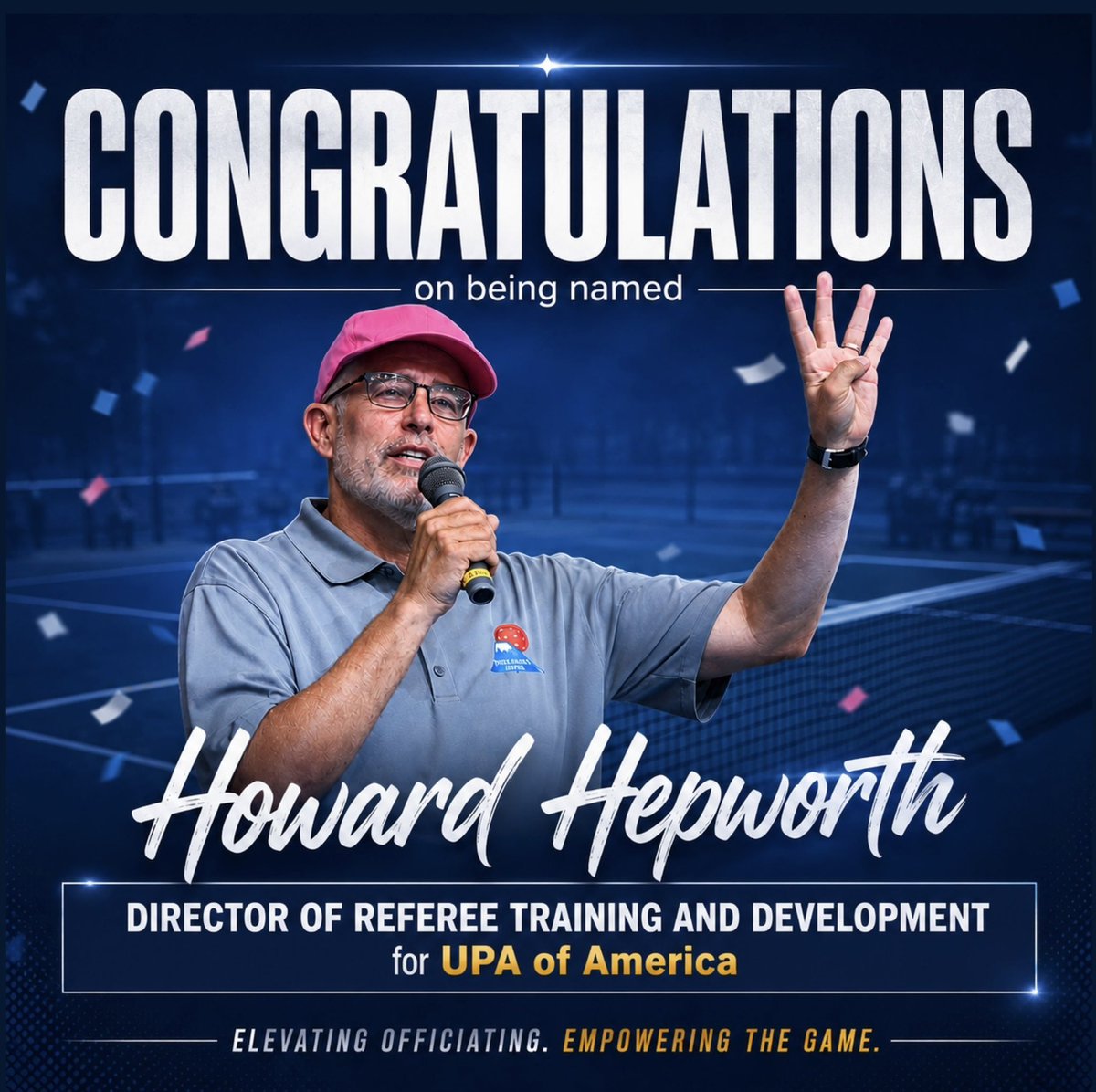 Howard Hepworth 氏が、UPA-A の「Director of Referee Training and