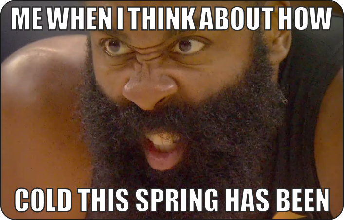 vibe105to's tweet photo. Who's feeling this right now?!? Why are we wearing sweaters in May?!? #NBAPlayoffs #NBA #Meme #VIBE105 https://t.co/sTgCXgovrO