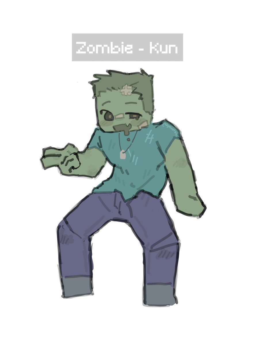 Zombie - Kun #minecraft