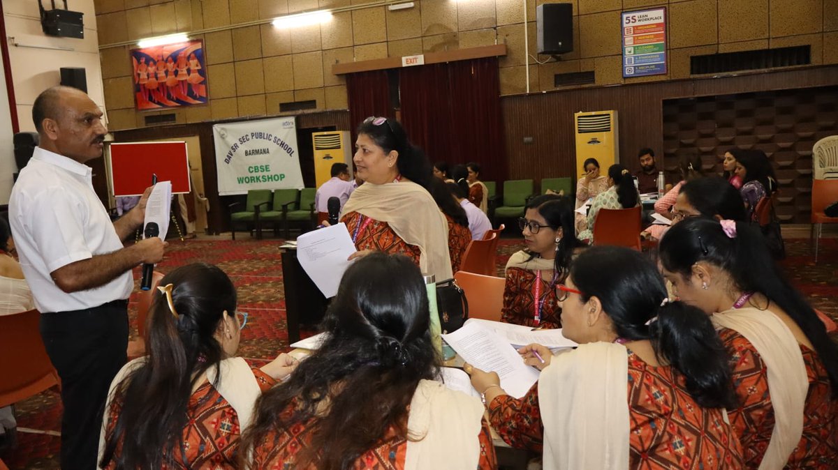 DAV_ACC_BARMANA's tweet photo. DAV Public School, Barmana (Adani Foundation), successfully organized a one-day workshop on the theme “The Theory of Knowledge” at the Sports Club premises on May 9, 2026.
#adanifoundationschools #aplacetolearnaspacetogrow #adanifoundation #cbseworkshop #cbse https://t.co/utigVTNkpu