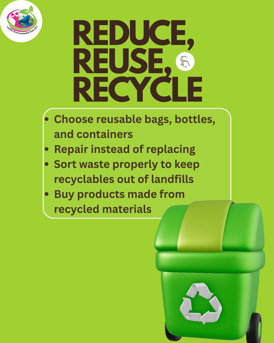 LagosLEC's tweet photo. The planet doesn’t need a few people doing sustainability perfectly.

It needs millions of people doing it imperfectly, but consistently.

Small actions like:
• Saving water
• Reducing waste
• Using less plastic
• Supporting nature

Can create a big environmental impact.

🌿 https://t.co/Zqe6F9xVyL