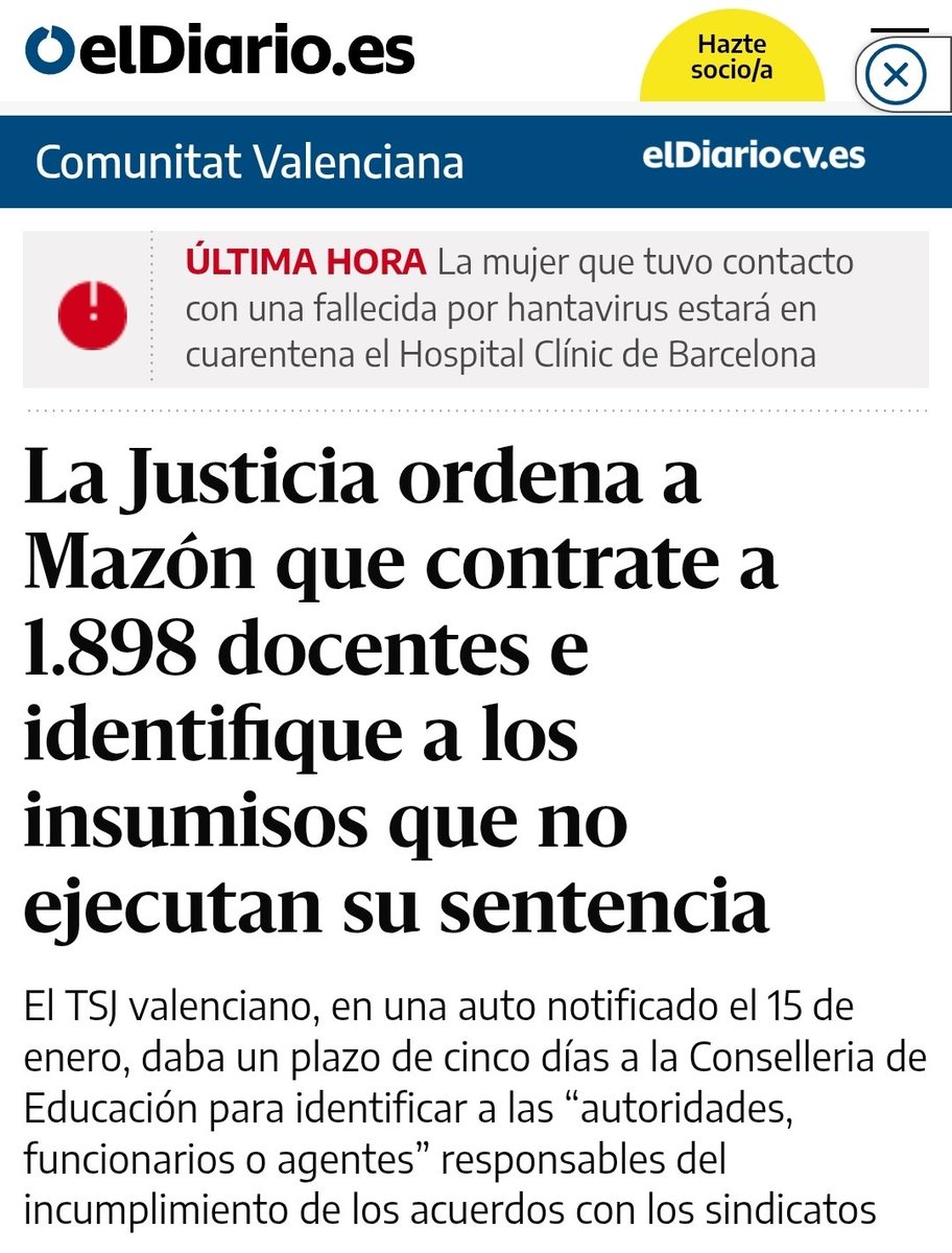 La realidad del aumento de plantilla de profesores. Fue pactada con el Botànic hasta que llegó Rovira (PP) y comenzó los recortes. La Justicia le dió la razón a los sindicatos y tuvieron que readmitirlos.