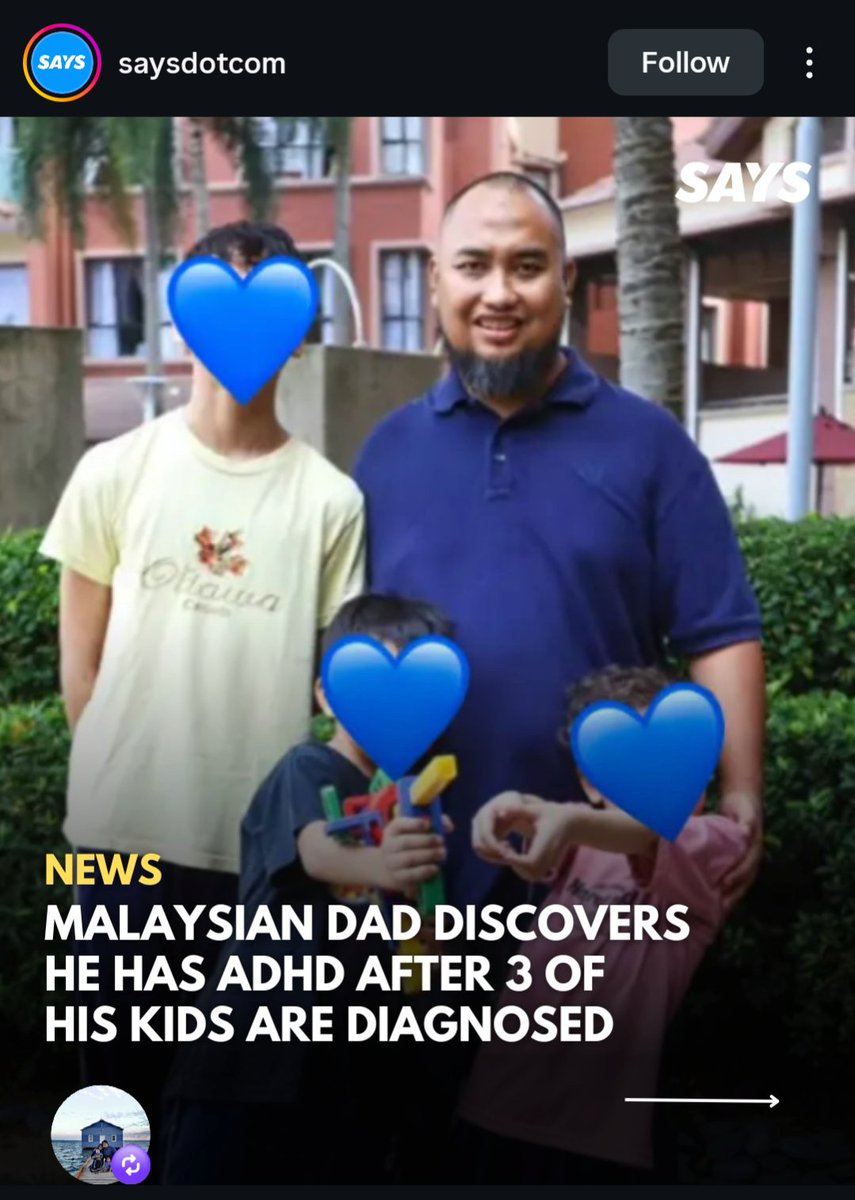 n_azzurajafri's tweet photo. Neurodivergent traits oftentime come from genetics. 

But having a diagnosis is not the end. It's the beginning to understand your struggles that you may not understood previously. 

Alhamdulillah. Thanks for the awareness and psychology education that has reached the society ✨ https://t.co/rs5YcNxXS4