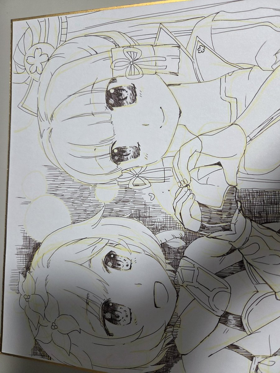 イラスト色紙 f6c5ef67c7be8f80e830e399f620ec