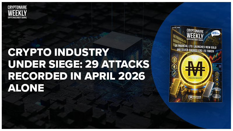 PlatinumCrypto's tweet photo. Crypto Industry Under Siege: 29 Attacks Recorded In April 2026 Alone

Featured in this week's Cryptonaire Weekly Magazine Latest Edition 425: https://t.co/z1f6Gm7eIC
@MayaPreferred_ @labgemtraders  
#Crypto #DeFiLlama #DeFi #AI #CryptonaireWeekly
https://t.co/z1f6Gm7eIC https://t.co/3CILVnrRFn