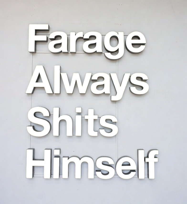 RickParkin's tweet photo. @PeterStefanovi2 @BethRigby Standard Farage M.O.
Talk over female interviewer, then run away.
#FASH https://t.co/Ex67563F6U