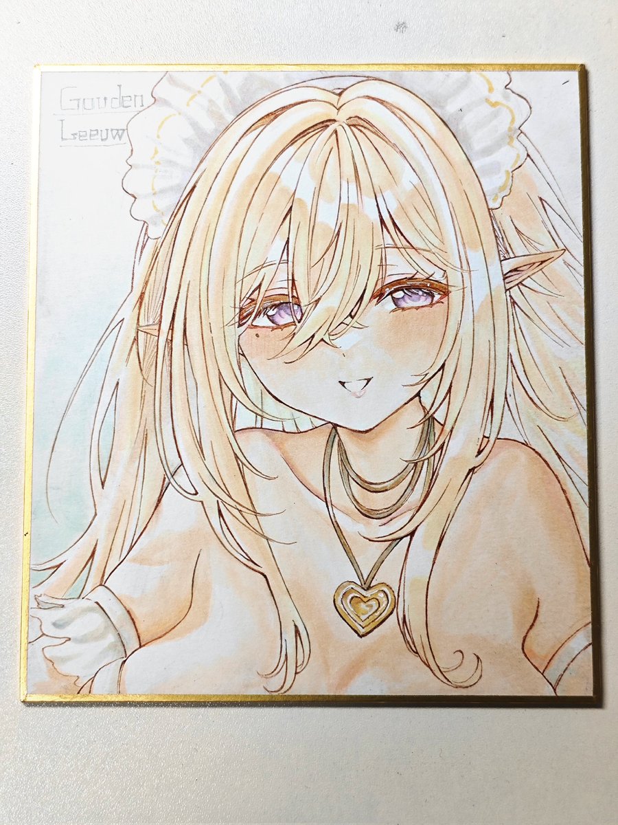 ハウデンさんの色紙を描きました
メイド姿が可愛い！