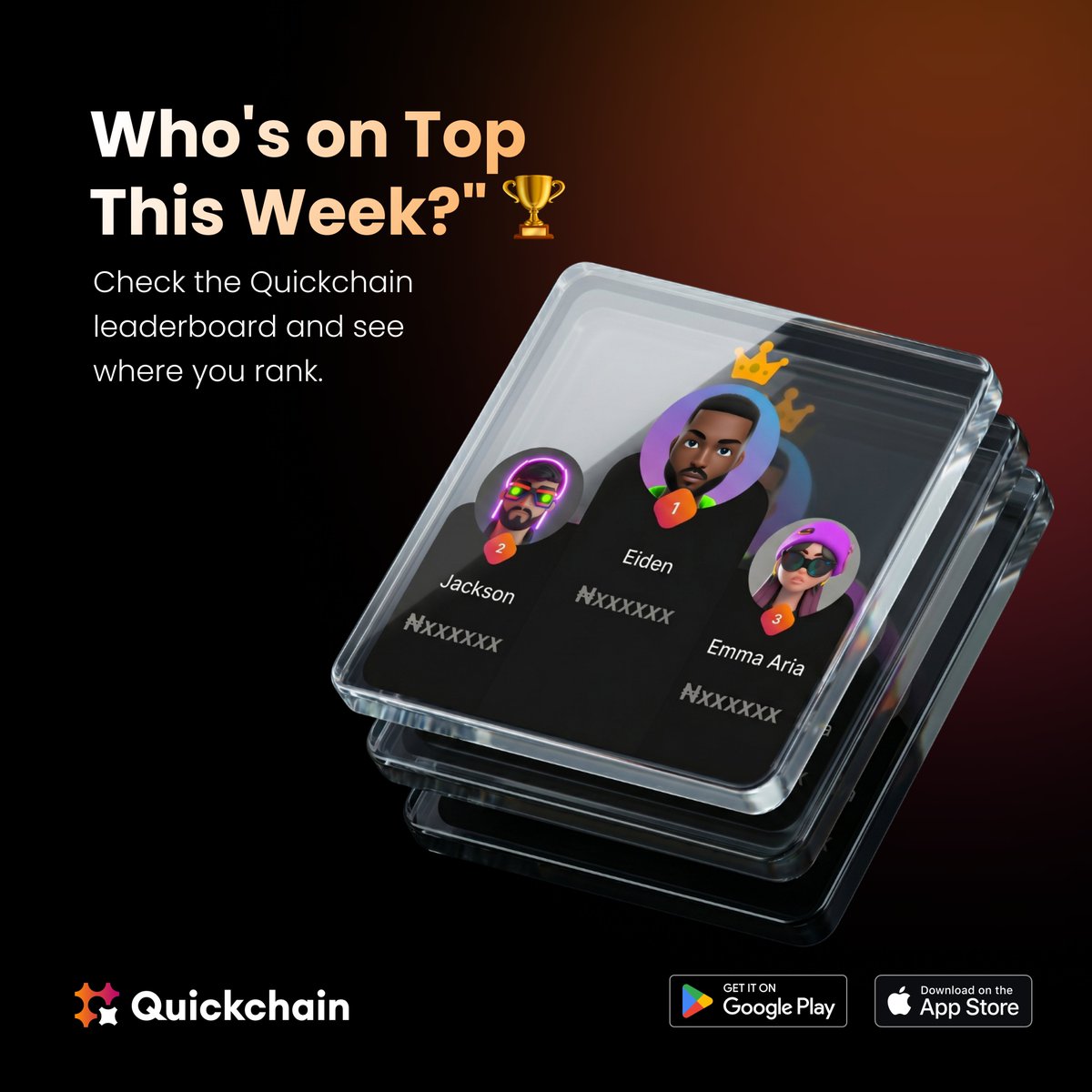 quickchainapp's tweet photo. Top traders are stacking 
rewards as we speak. 💸⚡

Every trade = points.
Every sell = movement.
Every naira = progress. 📈

Where do you rank 
this week? 👀🇳🇬

https://t.co/YyZMdmQMZO

#Quickchain #Leaderboard #TopTrader
#CryptoNigeria #TradeAndWin
#NaijaTrader #CryptoTwitter
#CryptoToNaira #EarnRewards
#NigeriaCrypto #Web3Nigeria
#NaijaTwitter #Naija
#AfricanCrypto #TradingRewards
#CryptoWinner #Bitcoin #USDT