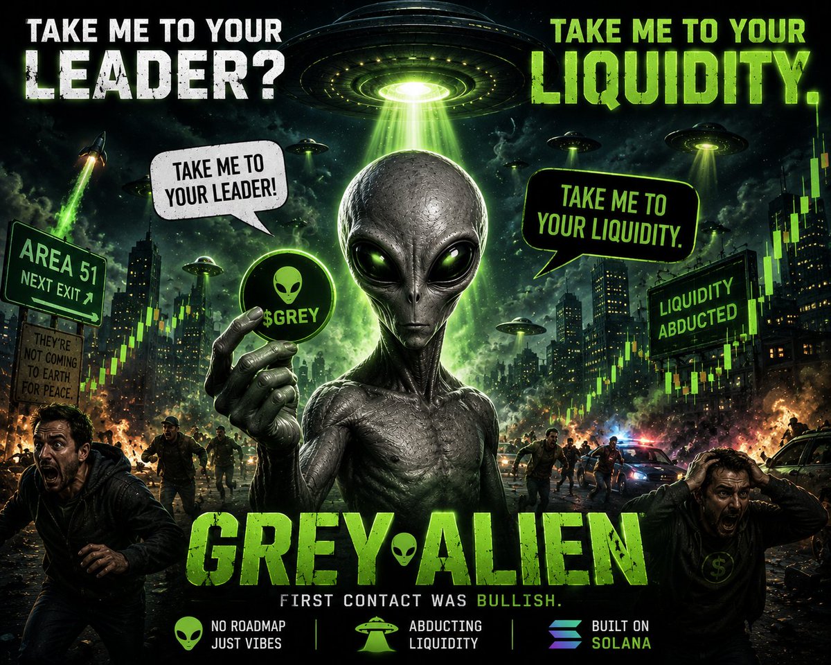 GreyAlienSol's tweet photo. First contact was bullish. https://t.co/xFp1vIt32F