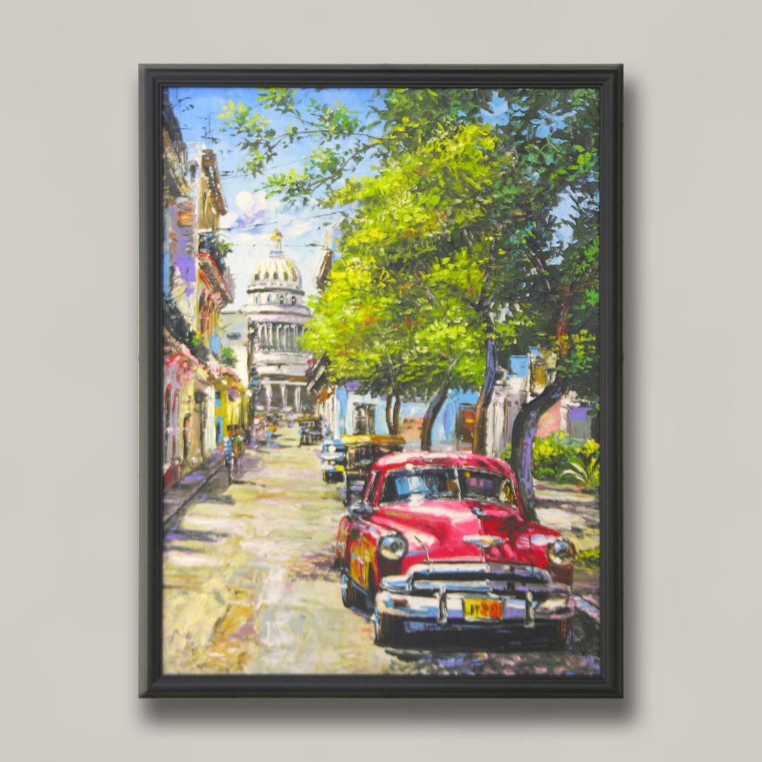 FramingNook's tweet photo. Cuba - it seems all 1950 chevy go there and become fitted with little diesel engines in some backyard - Good way to remember your nice trip! #CustomPictureFraming #RedDeer #RedDeerCustomFraming https://t.co/ya7Tdn05X1