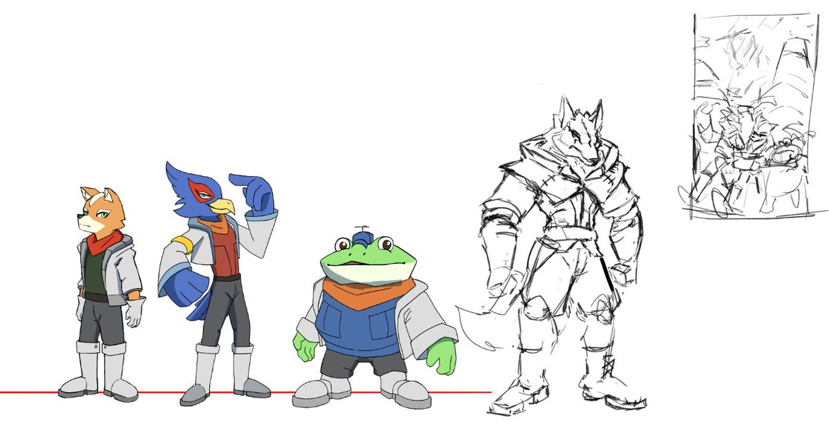philow21's tweet photo. The #starfox new real suprise me
 My school, make me working on a redesign an old franchise https://t.co/aVA4jDswF0