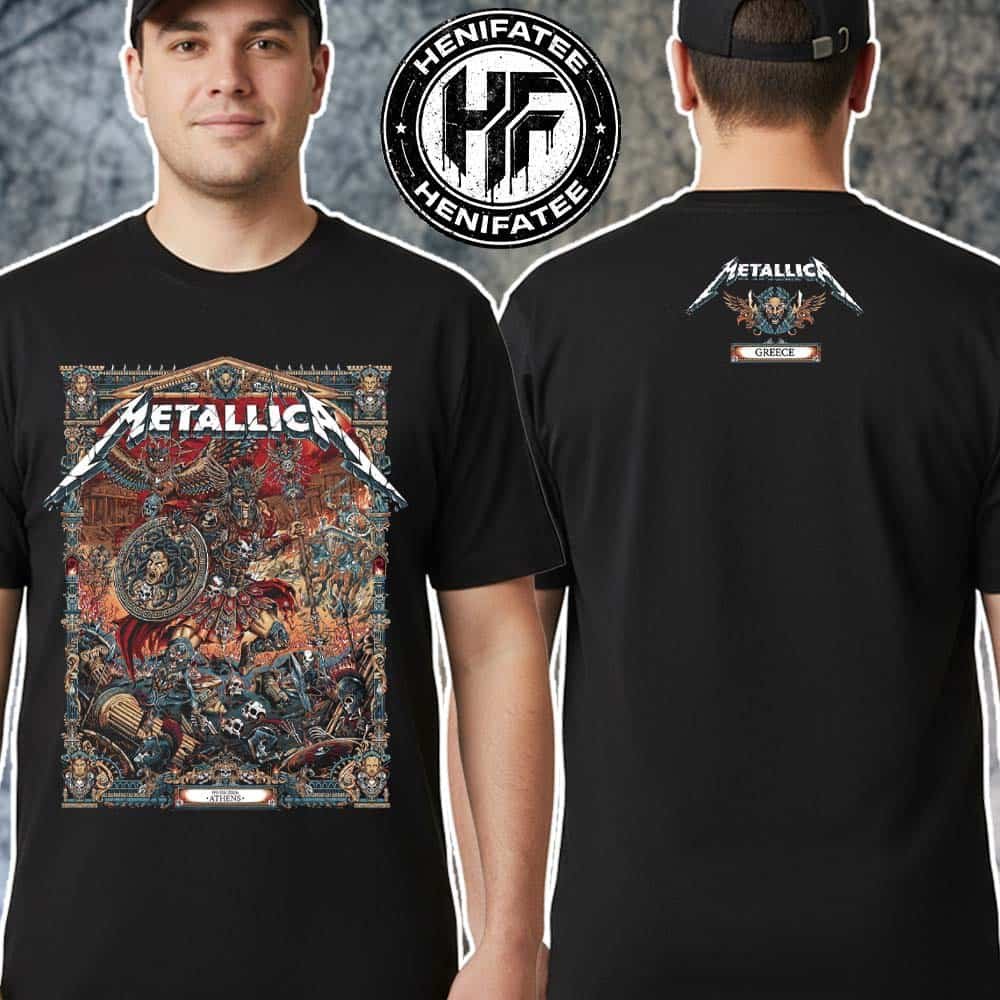 henifatee's tweet photo. Metallica M72 Athens 2026 Pop-Up Tee In Greece At Olympic Stadium On May 9 Tour 2026 Art By By Juan Ma Orozco Two Sided T-Shirt
@Metallica
#M72Athens #M72Tour2026 #MetallicaFamily 
>>> Check here: https://t.co/gGHCl4r6vT https://t.co/f1UYGUdwYG