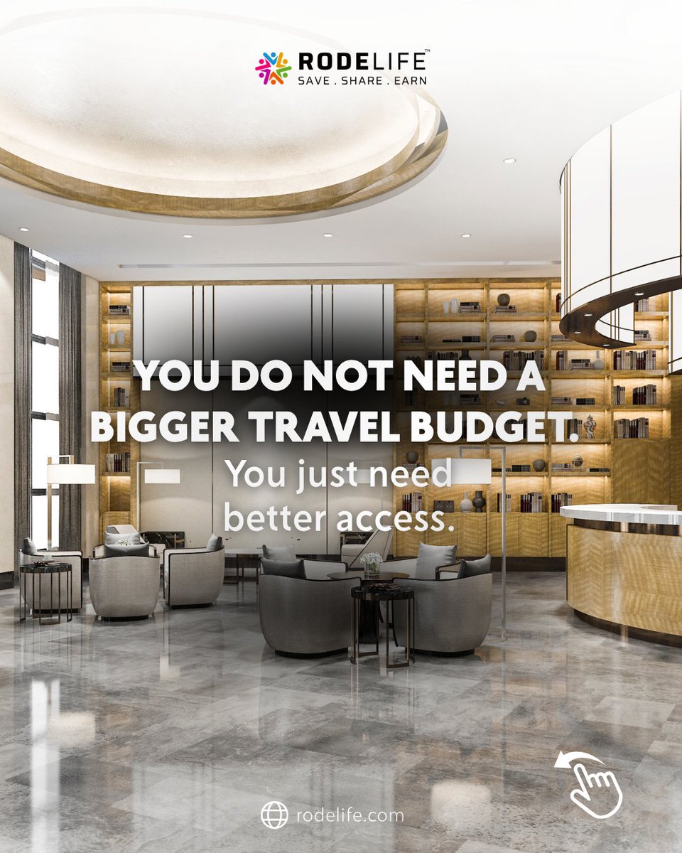 rodelifemembers's tweet photo. Most people think luxury travel requires spending more money. They are wrong. ๐
You do not need a bigger travel budget. You just need better access. ๐๏ธ
Unlock the network today at https://t.co/bZ96Kb2LRl
#RODELIFE #TravelHacks #SmartTravel #LuxuryTravel #TravelSmarter https://t.co/VXBI6F5HHM