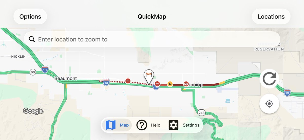Caltrans District 8 tweet media