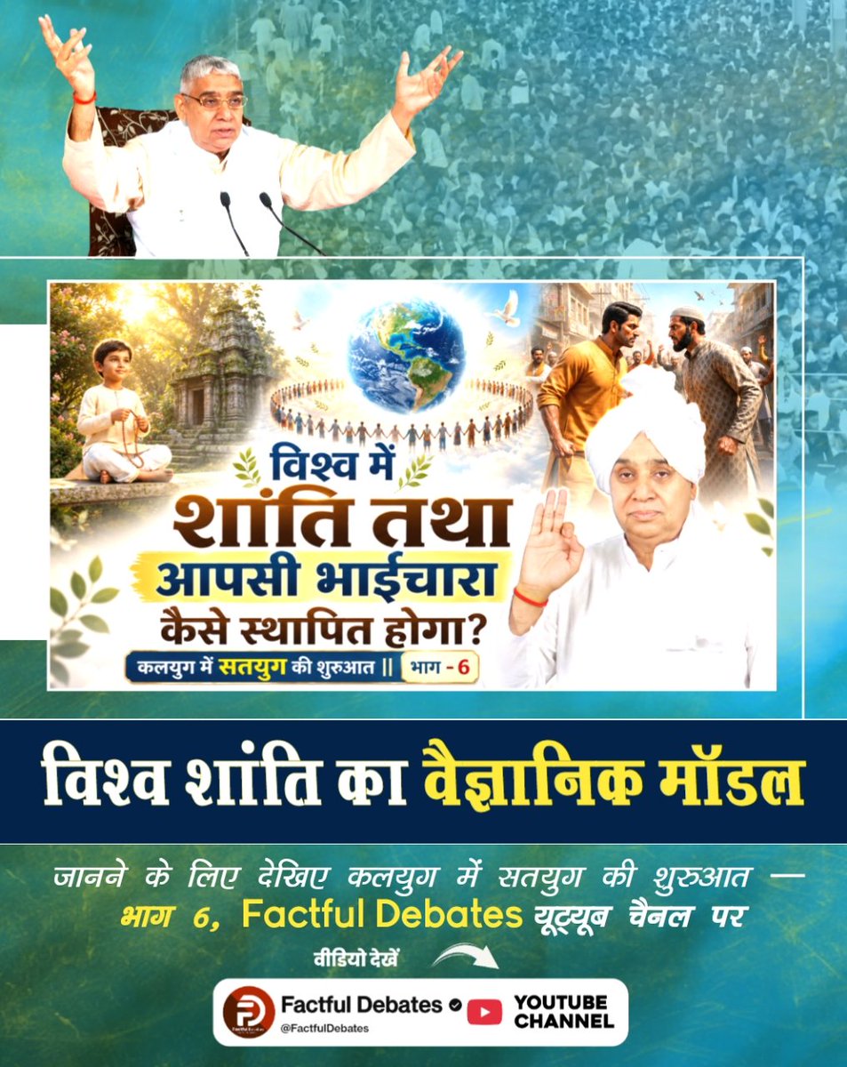 _Shubham_121's tweet photo. #कलयुगमेंसतयुगकीशुरुआत_भाग6
भविष्य मालिका के अनुसार, श्रीकृष्ण तो केवल एक महाकला से युक्त थे। फिर सारी सृष्टि के रचयिता 16 महाकला युक्त जगन्नाथ महाप्रभु का वर्तमान अवतार कौन है?
जानने के लिए देखिए कलयुग में सतयुग की शुरुआत — भाग 6
 Visit Factful Debates YT https://t.co/SRexs02A9e