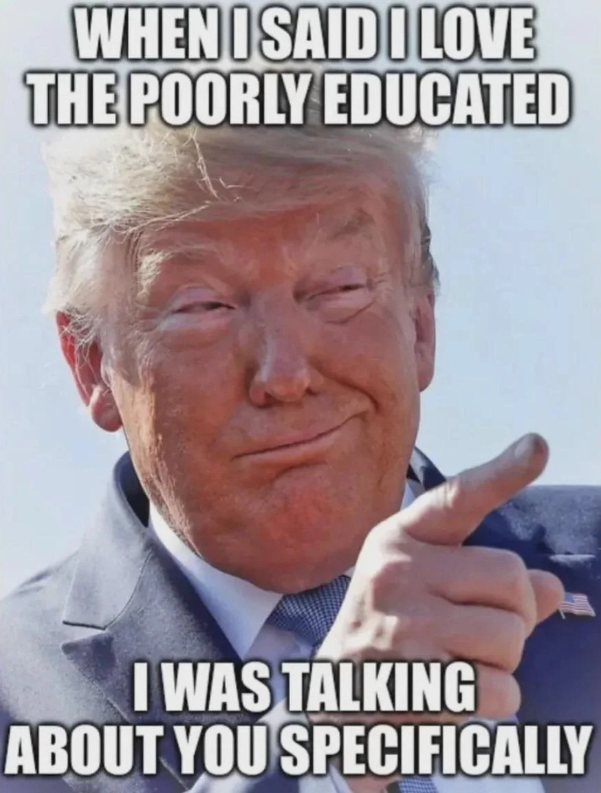 Poorly Educated MAGA cult members tweet media