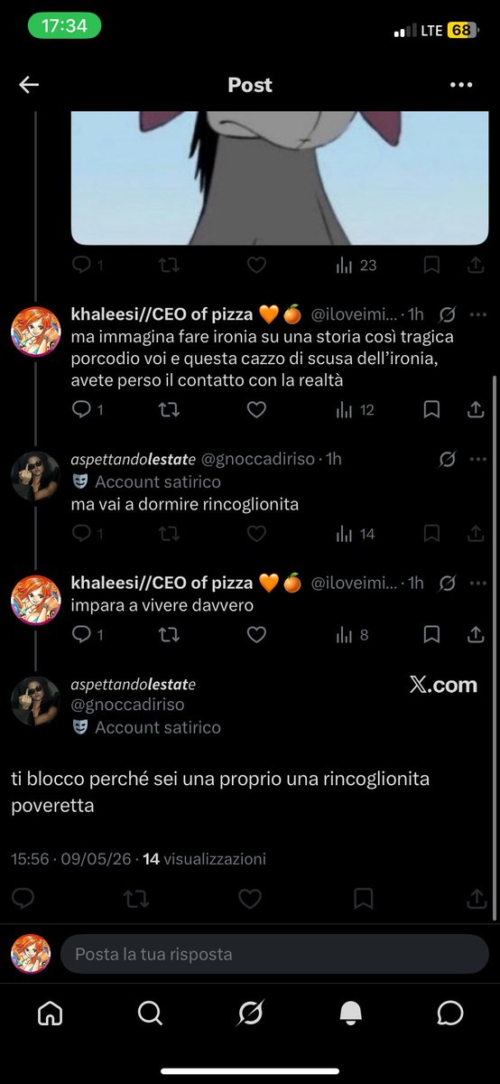 iloveimiko's tweet photo. la rincoglionita sarei io e non tu che shippi sempio con marco poggi boh vi dovete trovare una fatica un hobby un qualcosa da fare perché state messi male
che gente di merda che siete, prendete fatti di cronaca reale come serie tv, curatevi urgentemente https://t.co/oAbwHz3TOW