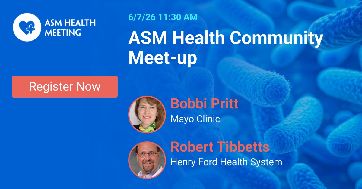 ParasiteGal's tweet photo. Going to ASM MICROBE? Join Dr. Tibbetts and me at a special ASM Health Community Meet to discuss the new format of the annual meeting and learn about ASM Health initiatives. I hope to see you in Washington, DC! #ASMicrobe https://t.co/go1ijhPF5v https://t.co/8ghGYncfsD