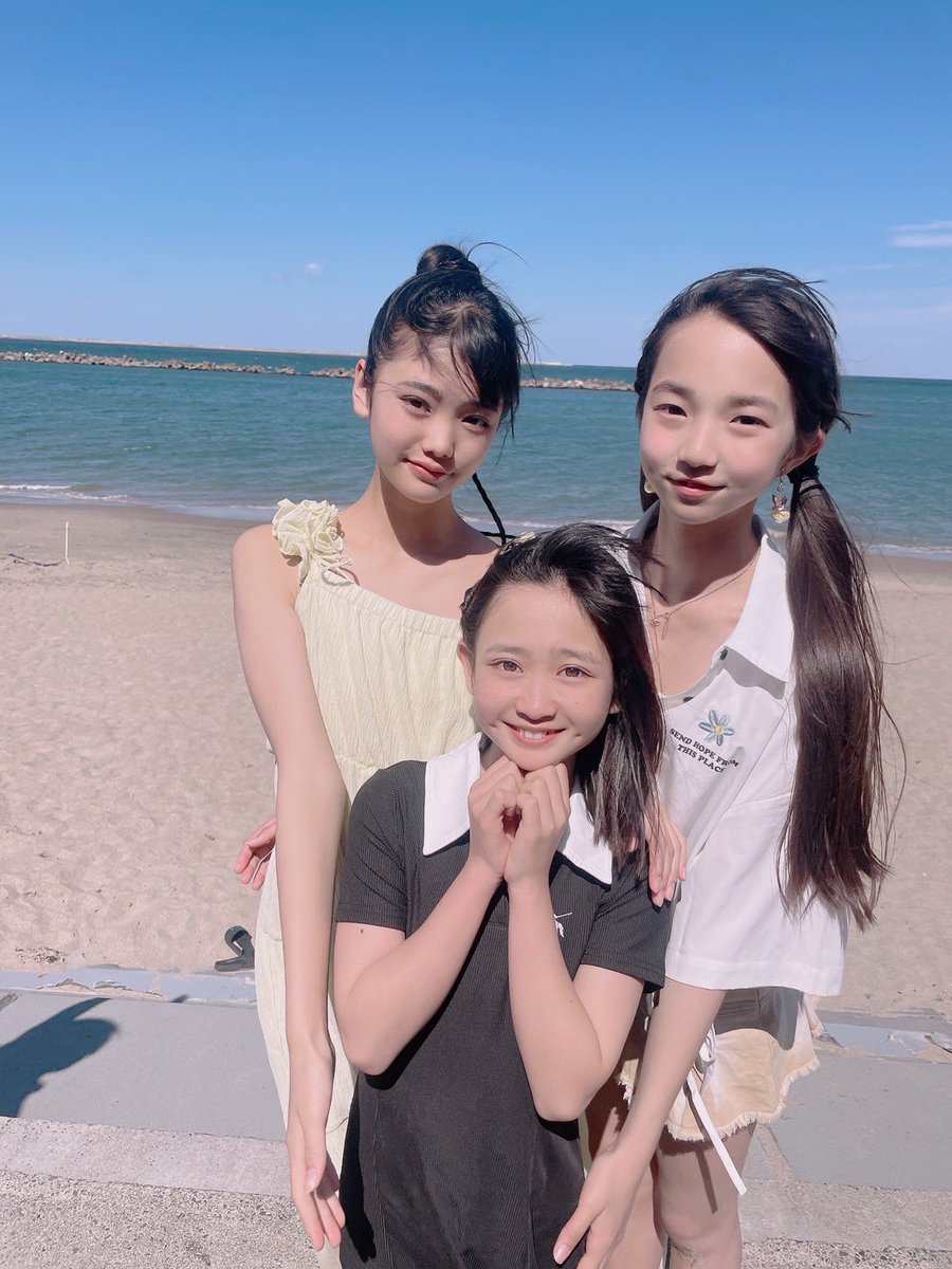 今日は海ありがとう〜！！ 最初で最後の海撮影会！ めっちゃ楽しかった