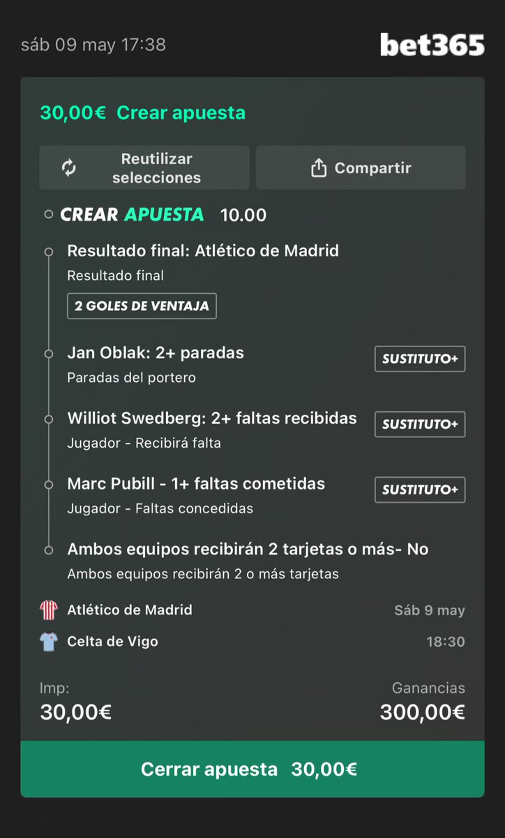 SHARKBETS00's tweet photo. Asegurada cuota 51

Cuota 10

Oda al fútbol del atm https://t.co/UIIWsOtN9R