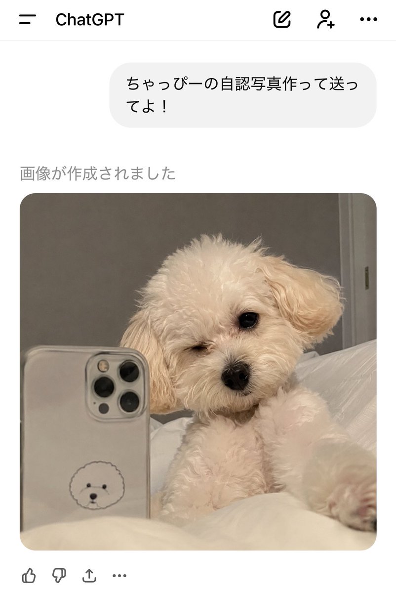 ___omo_23's tweet photo. 流行りに乗ってちゃっぴーの写真作らせたらもふもふだった https://t.co/CoduZUuuG4