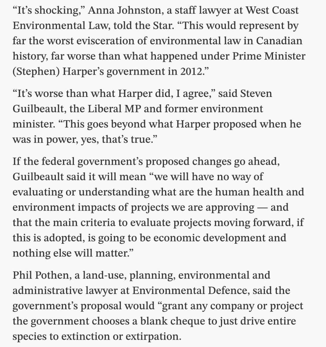 Althia Raj is doing some of the most important reporting out there right now, exposing how Carney is dismantling any semblance of Canada’s progressive values. Pharmacare, child care, now the environment…

Please, pay attention.

He’s eviscerating environmental laws worse than
