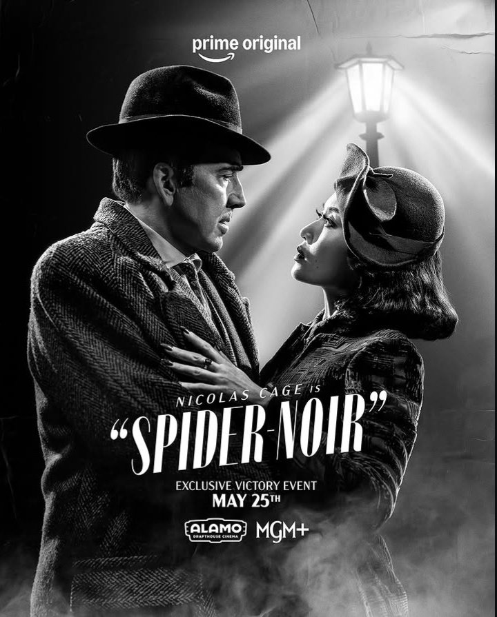 🚨' MEU CASAL! Novo pôster destacando BEN REILLY &amp; CAT HARDY, a nossa GATA NEGRA, em SPIDER-NOIR!
•
.