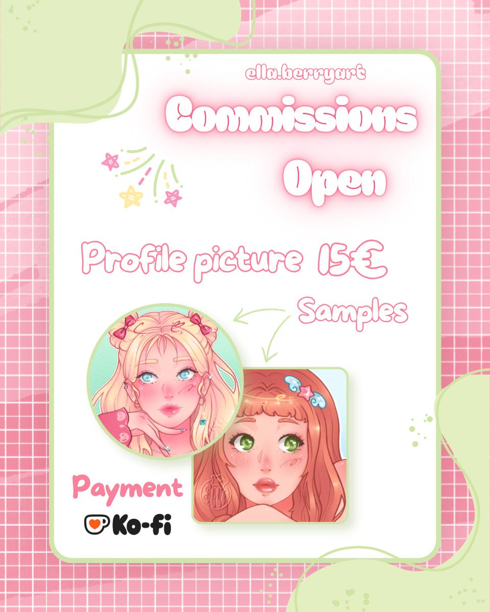 🌱 PFP Commissions open ️ The first 3 slots will be available at a ...