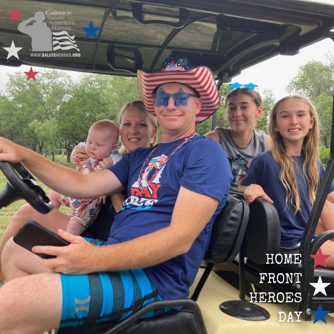 SaluteHeroes's tweet photo. Today, we honor the families standing beside our service members and veterans through it all. Thank you for being the steady place they call home. ❤️🇺🇸
#HomeFrontHeroesDay #SaluteHeroes #MilitaryCommunity https://t.co/mg4aVGpklG