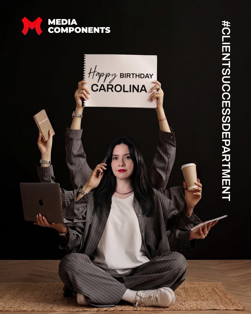 mediacomponents's tweet photo. If you hear “we’re all set”... Carolina already handled 10 things you didn’t see.

Emails? Answered.
Clients? Happy.
Deadlines? Somehow met.

She’s basically the human version of “don’t worry, I got it.”

🎉 Happy Birthday, Carolina! https://t.co/iwgDFrwlYn