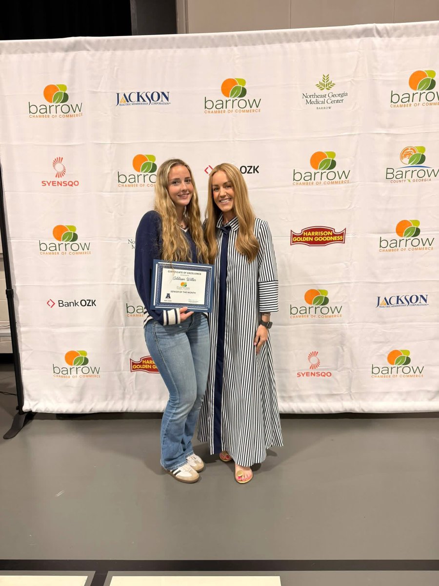 APALACHEEAD's tweet photo. Congratulations to Addison Willer, our Barrow Chamber of Commerce Senior of the Month for May! A standout student-athlete, she represents the very best of #CHEEnation through her leadership, dedication, and commitment to excellence in the classroom and in competition.👌🏆 https://t.co/yV27TCvIZZ