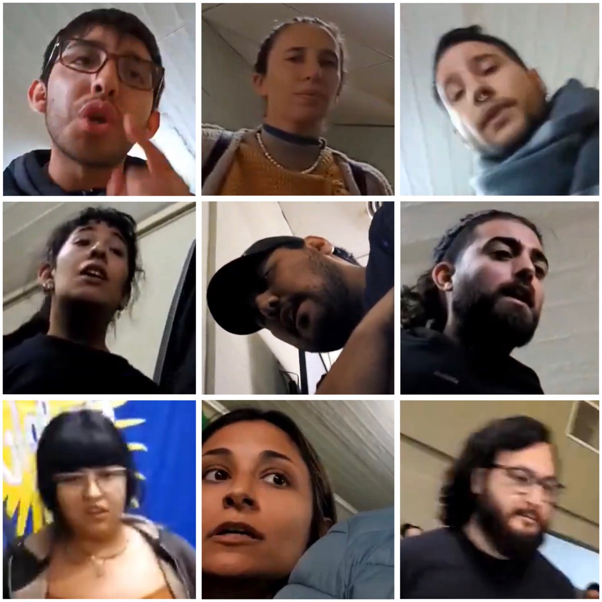 Estás son algunas de las caras de los estudiantes que YA tendrían que ser expulsados de la institución para siempre junto con el Rector que permite estas cosas en la universidad pública.
