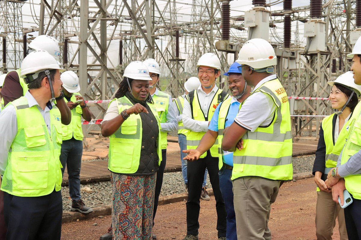 NankabirwaRS's tweet photo. Today during my inspection of the substations under the @jica_direct_en -supported initiative, I assessed progress on key infrastructure designed to improve grid stability, operational efficiency and system resilience within the metropolitan transmission corridor. The ongoing Kampala Metropolitan Transmission System Improvement Project demonstrates Government’s deliberate focus on strengthening the backbone of Uganda’s electricity network to meet present and future demand.