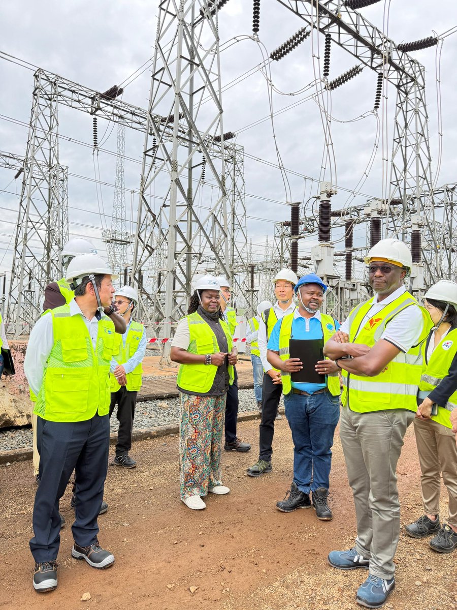 NankabirwaRS's tweet photo. Today during my inspection of the substations under the @jica_direct_en -supported initiative, I assessed progress on key infrastructure designed to improve grid stability, operational efficiency and system resilience within the metropolitan transmission corridor. The ongoing Kampala Metropolitan Transmission System Improvement Project demonstrates Government’s deliberate focus on strengthening the backbone of Uganda’s electricity network to meet present and future demand.