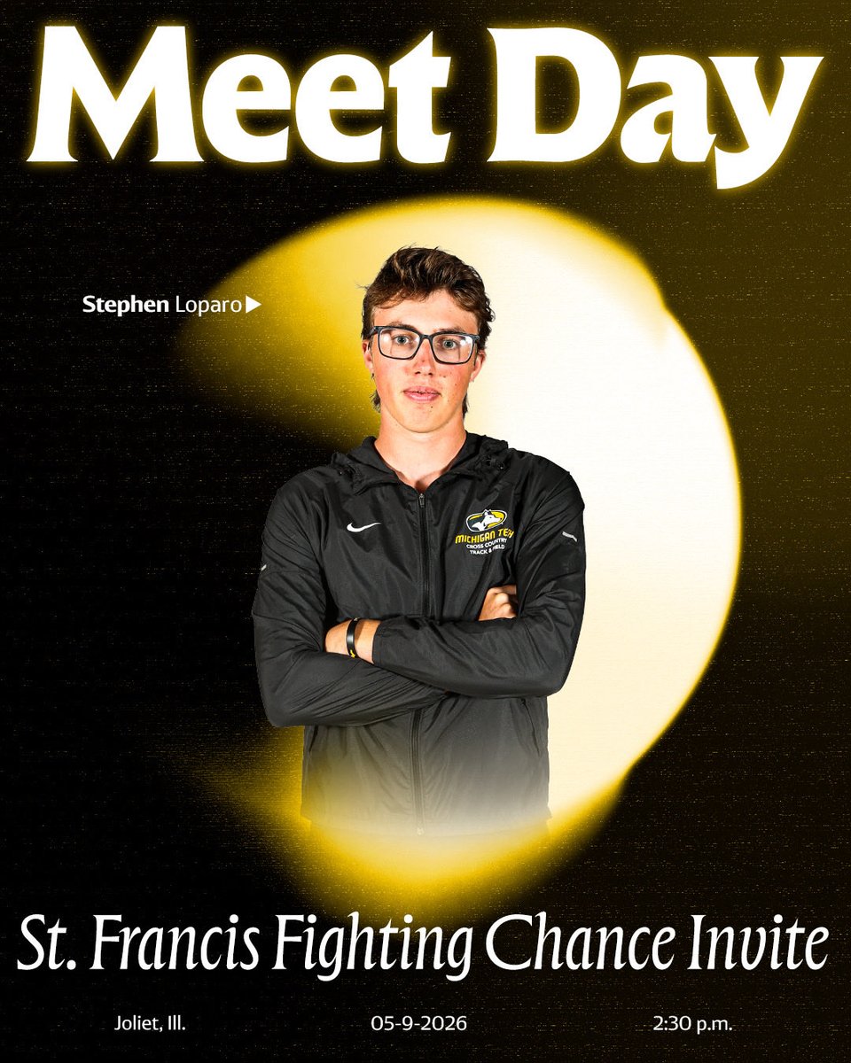 MTUCCTF's tweet photo. It’s Meet Day! We wrap up the St. Francis Fighting Chance Invite today!

🏟️: St. Francis Fighting Chance Invite
📍: Joliet, Ill. 
⏰: 2:30 p.m.
📊/📺: https://t.co/e8cKa0rt8b

#PullTheSled | #FollowTheHuskies https://t.co/KZgajEmtGB