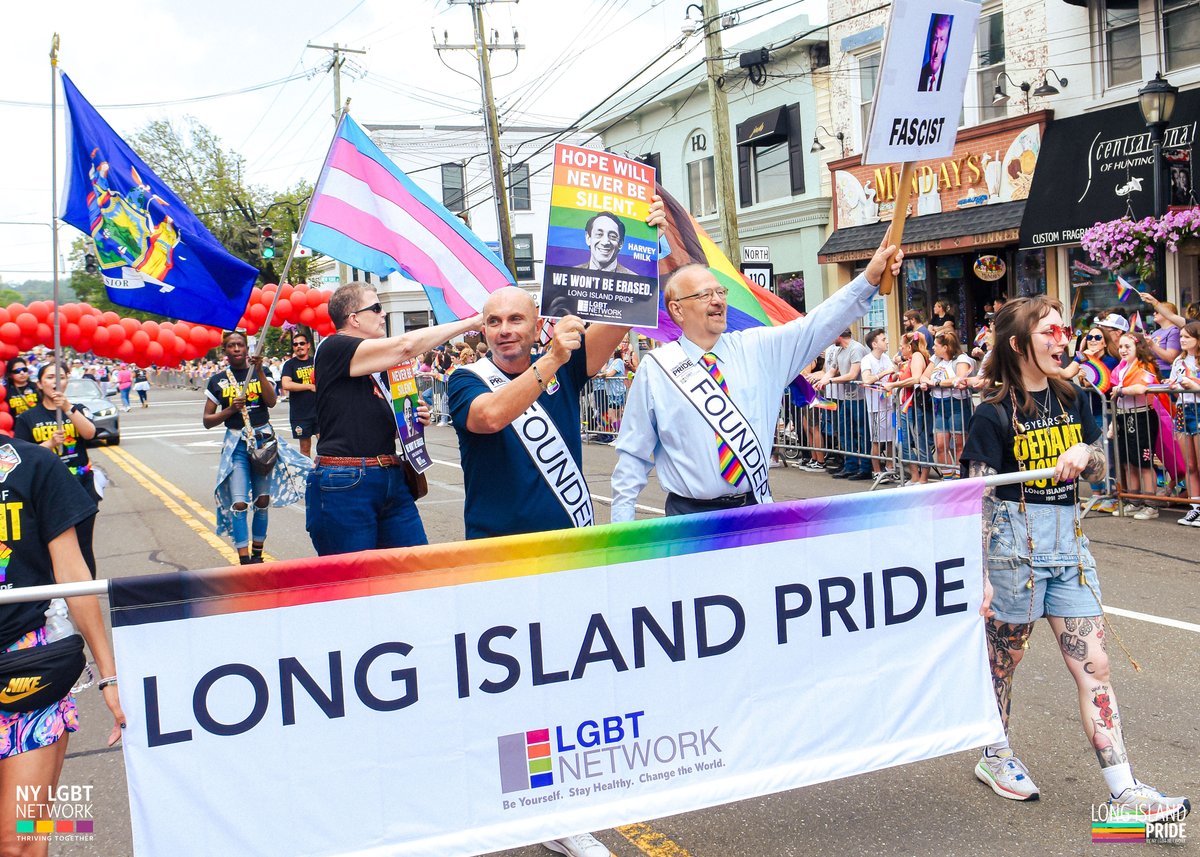 LIPride's tweet photo. 🏳️‍🌈 In 1991, Long Island activists were denied a permit for the first Pride Parade. They took the fight to court and won. 36 years later, that movement continues. Long Island Pride on Sunday, June 14, 2026 in Huntington, NY. Unstoppable Pride. 🔗: https://t.co/eKyC2BNKlZ https://t.co/Eth1XlxTnP