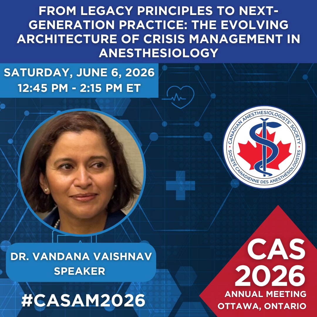 Canadian Anesthesiologists' Society tweet media