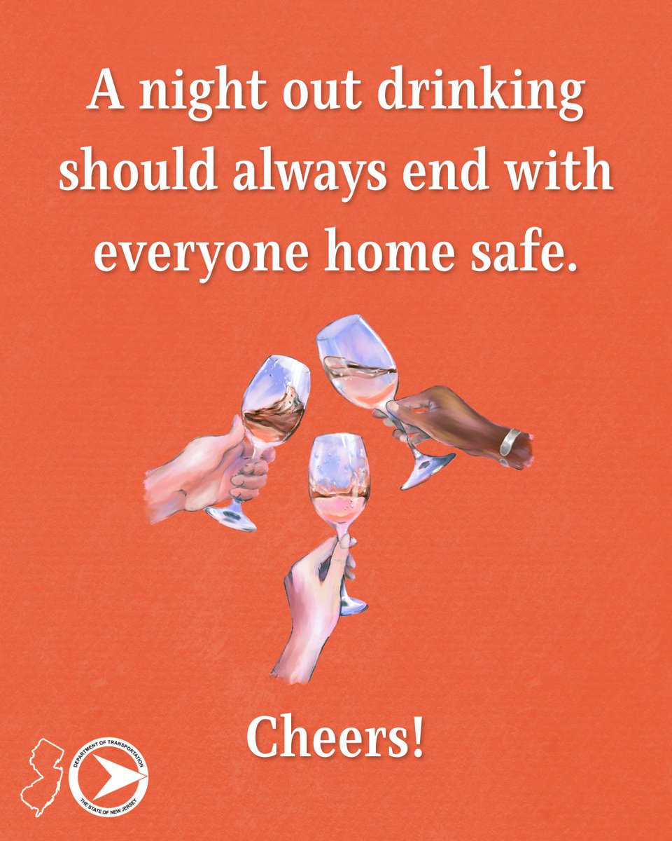 NewJerseyDOT's tweet photo. Celebrate #NationalMoscatoDay safely! If you plan on drinking, assign a #DesignatedDriver, or use a rideshare app. https://t.co/1YetxJvt1r