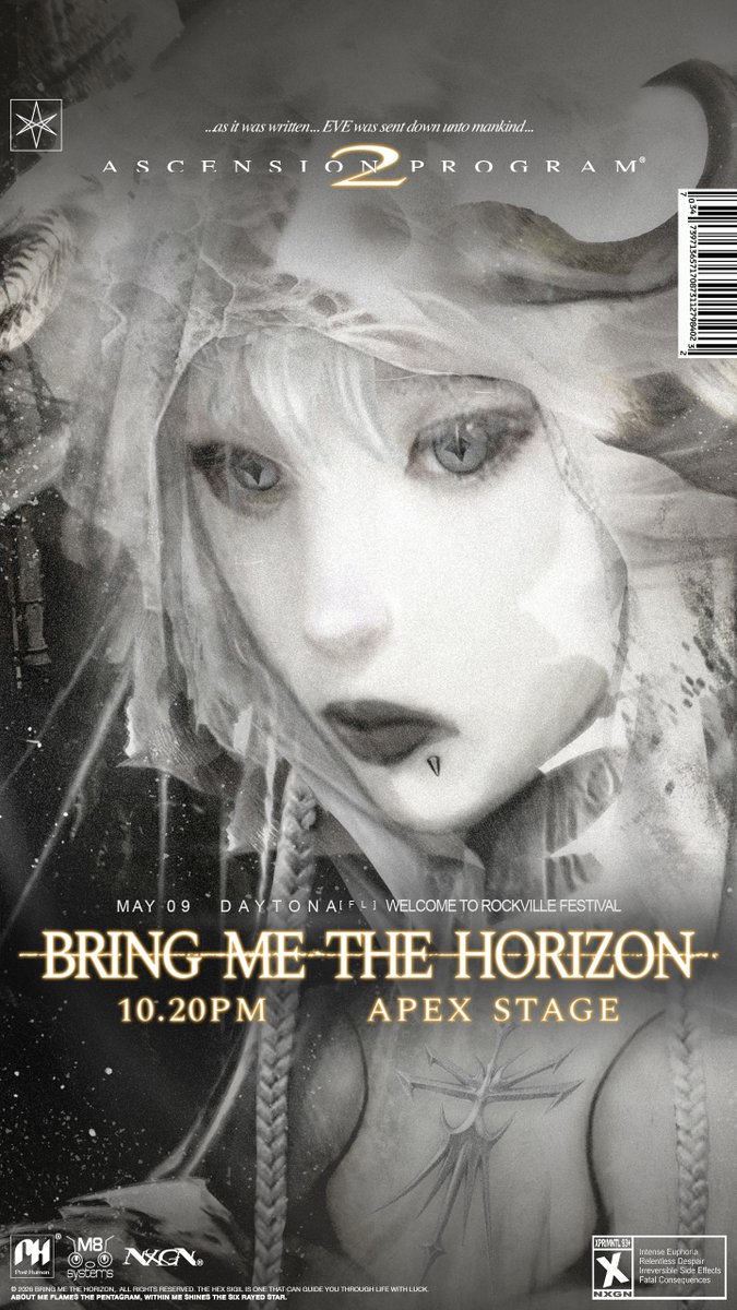 Bring Me the Horizon ポスター It's time to ascend to Youtopia 2024 A.D. [japan] Official Poster