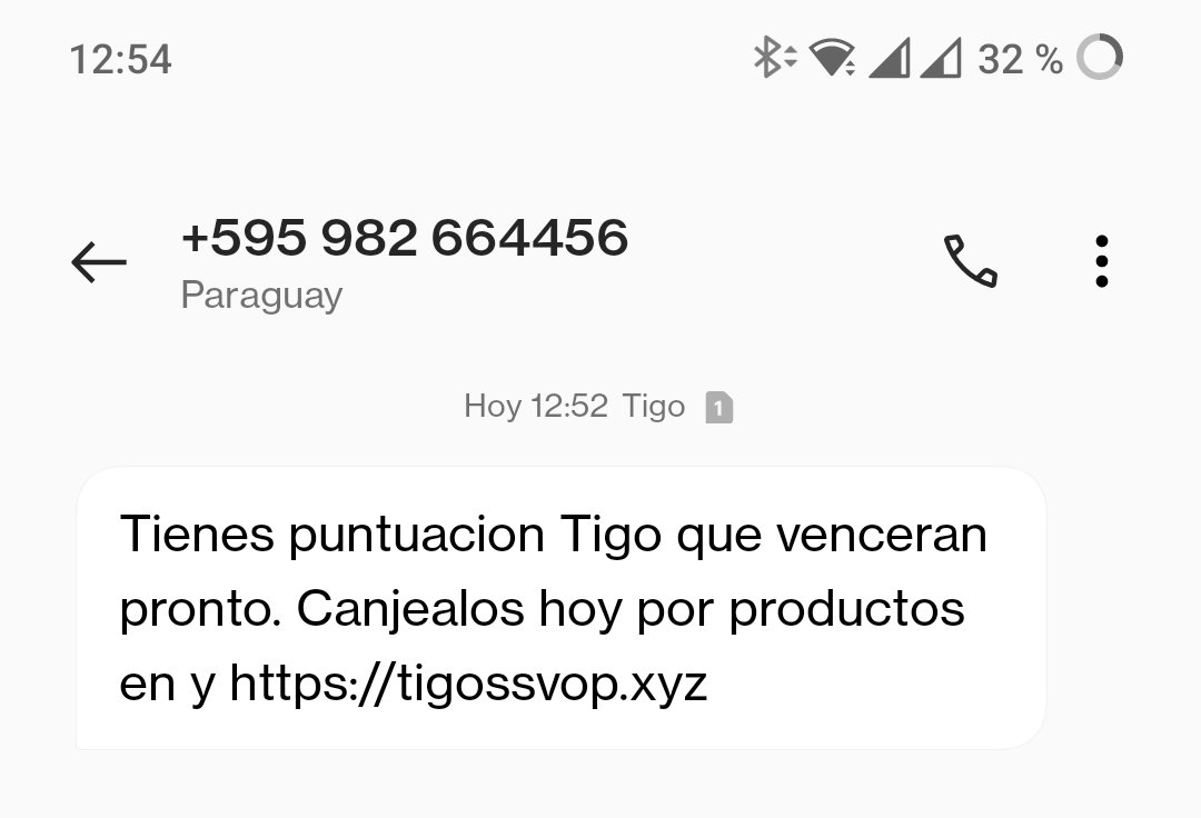 nemagode's tweet photo. Cuidado con esto. Es phishing.
De paso, ahí tienen el número para denunciar.
@policia_py https://t.co/nVaBYuLqOZ