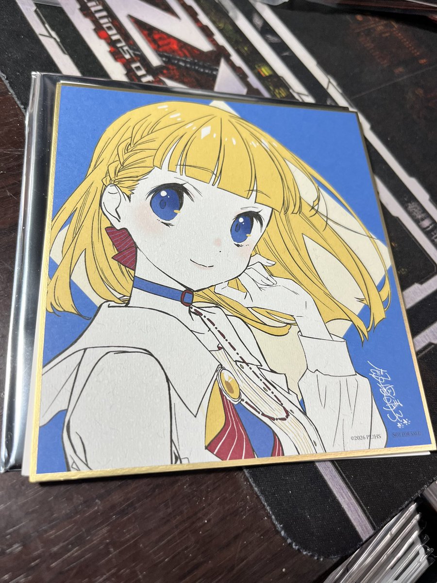 そういえば色紙はこの子でした かわいいね