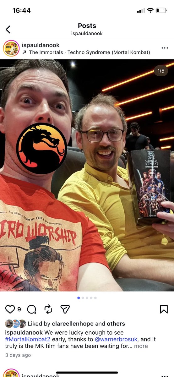 WRatedPod's tweet photo. We were also invited to join @warnerbrosuk for a screening of Mortal Kombat 2, in cinemas now.
Check our YouTube channel for an instant reaction.
Make sure to listen to Matt and Daryl discuss Mortal Kombat 2021 on their Is Paul Dano Ok? presents: Hiro Worship mini series. https://t.co/zQIoivmBeZ