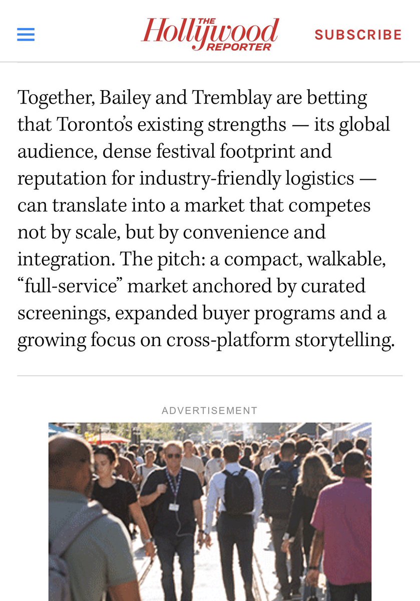 TheNilegroup_'s tweet photo. The Toronto International Film Festival @TIFF_NET is officially launching @TIFF_TheMarket this September in a bid to fill the Cannes-Berlin gap. 

This initiative will create a powerful new global hub where film, distributors etc. converge.

Read more on https://t.co/Dc4lDuKdtr https://t.co/nmWkVzUM38