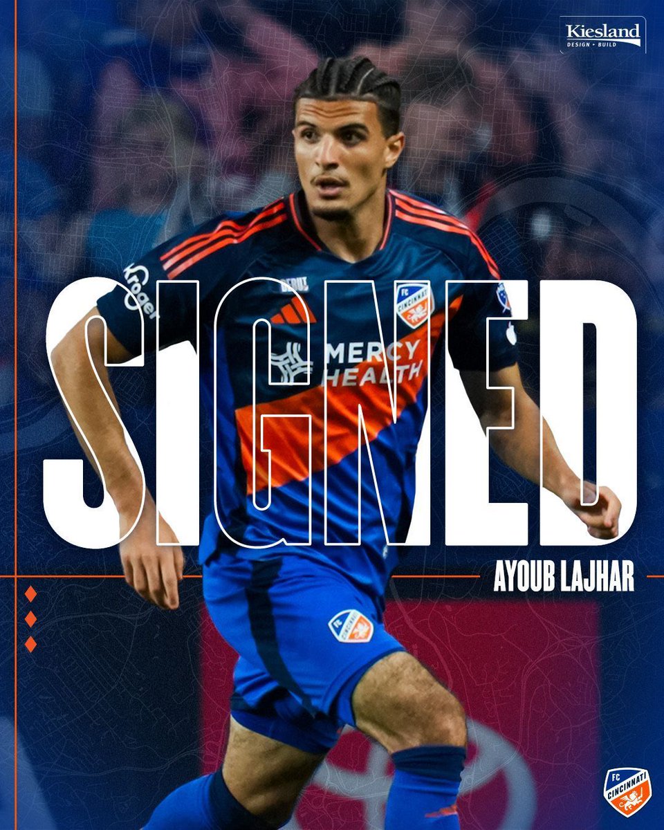 fccincinnati's tweet photo. FC Cincinnati have signed @FCCincinnati2 defender and MLS SuperDraft 2026 selection Ayoub Lajhar to a first-team contract through the 2026 MLS season. 
🔗 Read More: https://t.co/j9W9cSNrMJ https://t.co/lSizcNNqtX