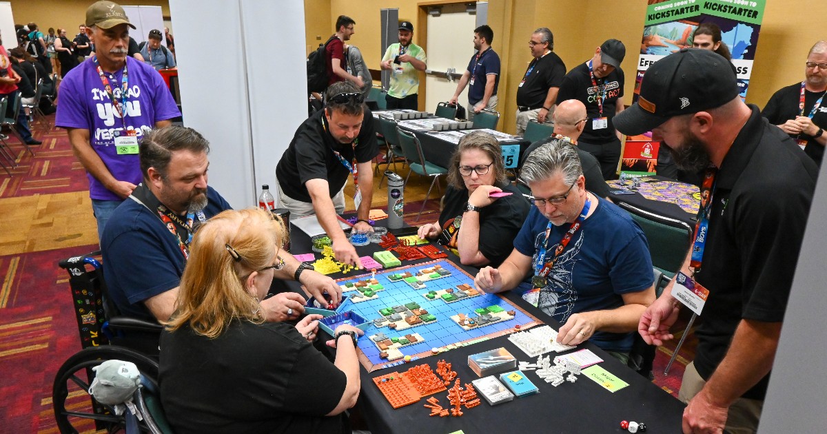 Gen_Con's tweet photo. You never know what you'll get to test play in the First Exposure Playtest Hall (FEPH). Add a FEPH ticket to your wish list! 🔗 https://t.co/wXON6f12wl

📸 FEPH 2024

#GenCon2026 https://t.co/ZG4ZNZaYbU