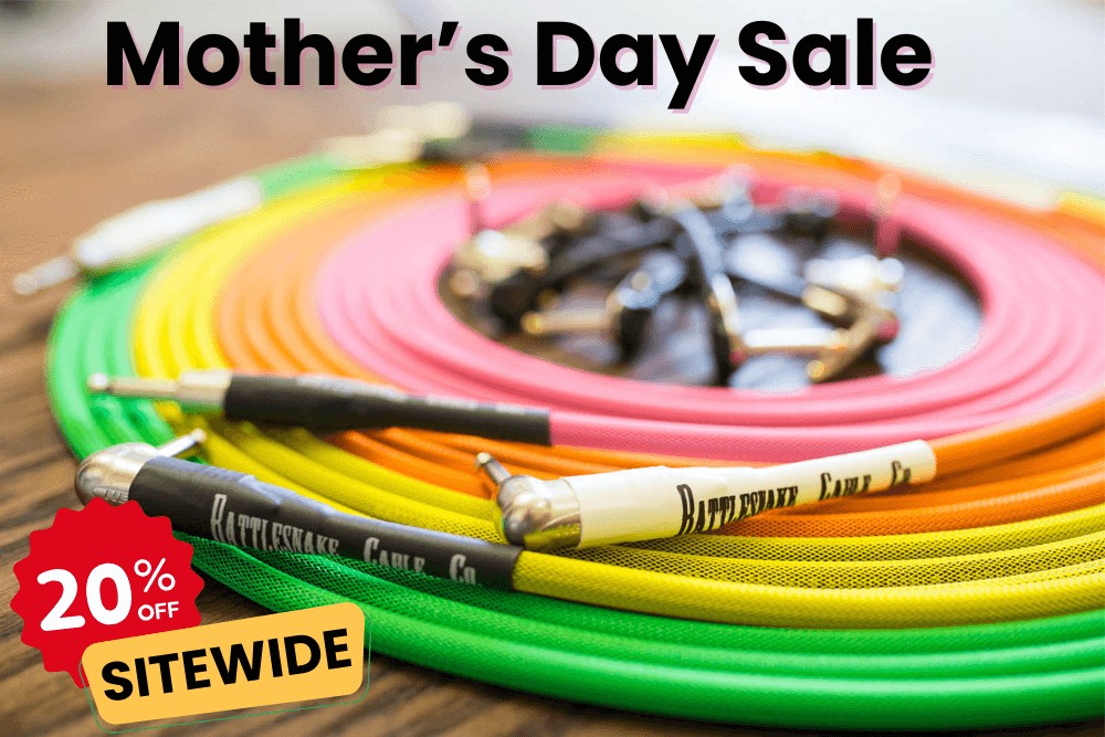 RSnakeCableCo's tweet photo. Tone matters. Mom would agree.

🎸 Take 20% off everything for Mother’s Day.

From instrument cables to speaker cables and everything in between, build exactly what you need and get it at a discount while it lasts.

https://t.co/KKuD95ysMI https://t.co/LoPqPcd4k0