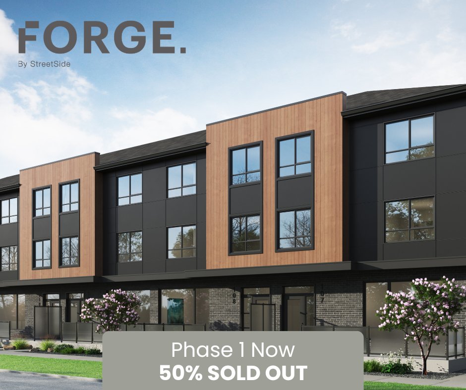 streetsidecondo's tweet photo. 🗣️ Phase 1 at Forge Condominiums in Sage Creek is officially 50% SOLD OUT!

🔥 Starting at $373,990 + GST (as of May 9th, 2026), reach out today to see what's still available!

📩 forge@qualico.com
📲 (204) 451-4179

#WinnipegTownhomes #SageCreek #WinnipegCondos https://t.co/djBcEwPOIp