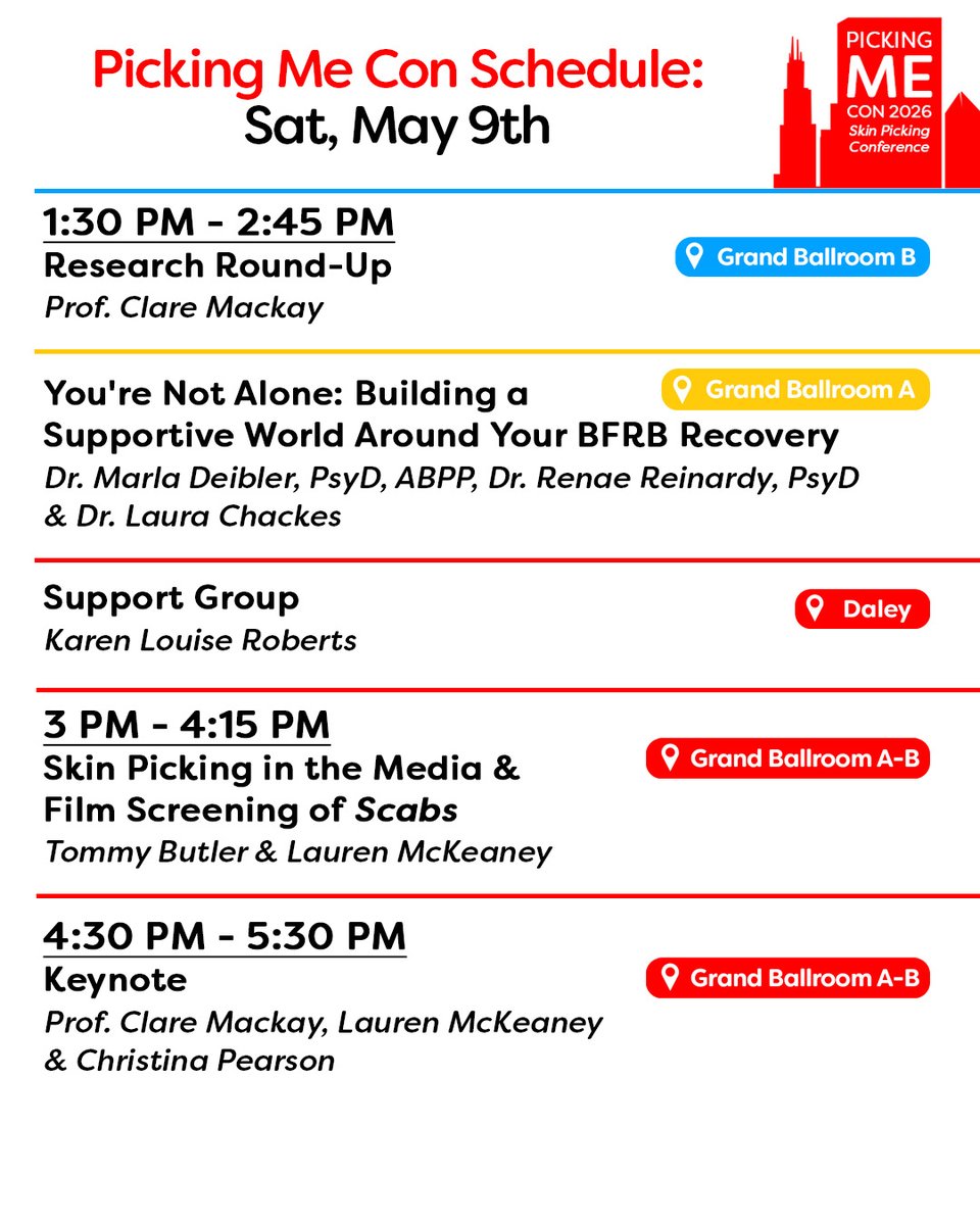 PickingMeFdn's tweet photo. #PickingMe Con Day 2!

See all the awesome sessions and activities we have in store for you today, including our 10th annual Mental (W)illness gala &amp; fundraiser. https://t.co/m6KR07mppA