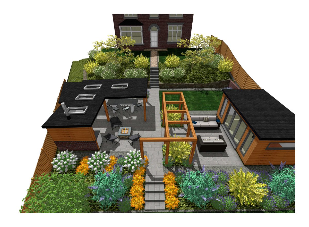 mpgardendesigns's tweet photo. Just published: Outdoor Kitchen Concept Plans for a Large Wakefield Garden — two concept plans + walkthrough animation showing different paving and kitchen layouts to maximise outdoor living. Dive in: https://t.co/pOUJVTlGbm #GardenDesign #OutdoorKitchen #Wakefield https://t.co/tw3iRnncst